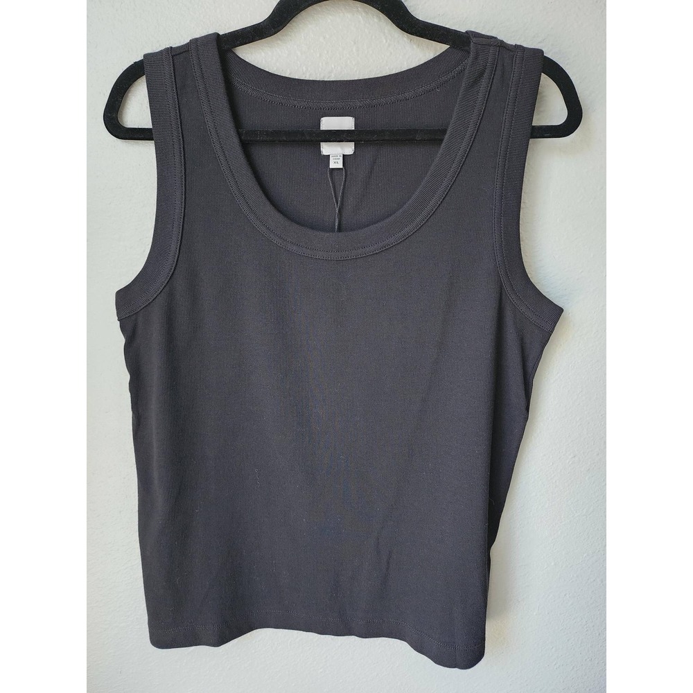 NIC + ZOE Perfect Knit Scoop Neck Tank Size XLarge Color Black